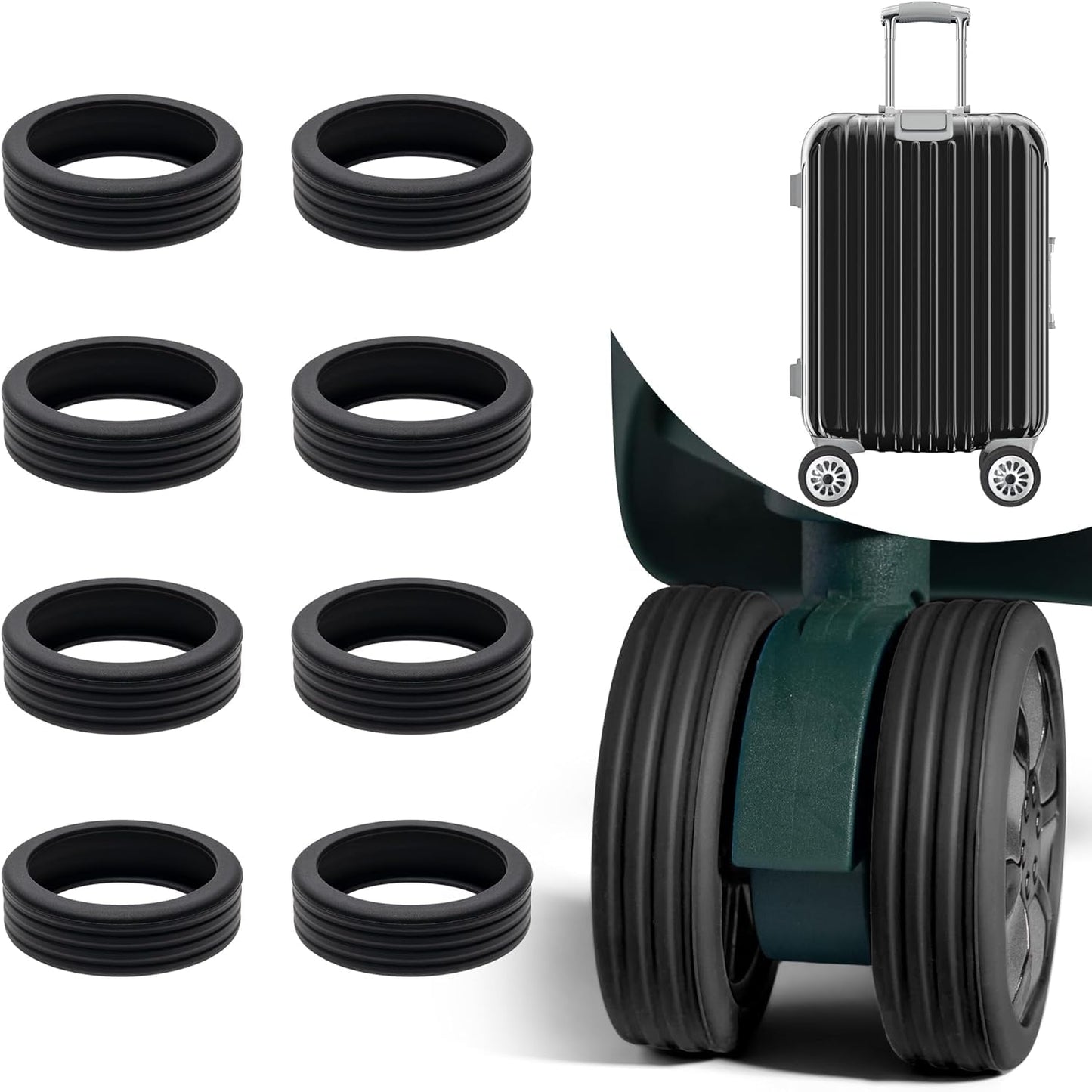 Silicone Suitcase Wheel Cover Protectors