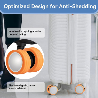 Silicone Suitcase Wheel Cover Protectors