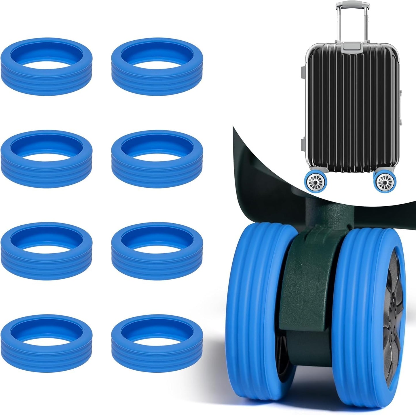 Silicone Suitcase Wheel Cover Protectors